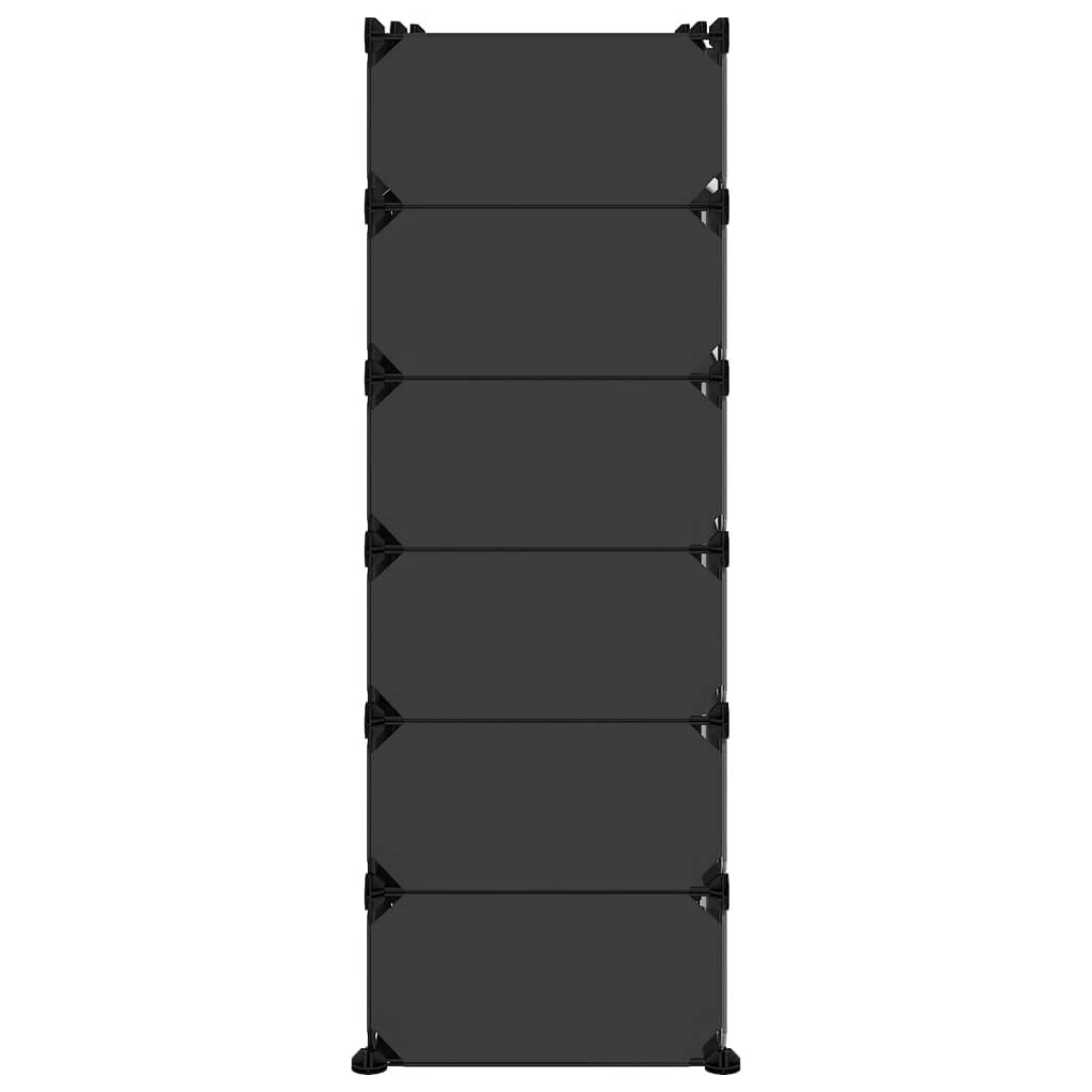 Batų lentyna, juodos spalvos, 94,5x36,5x106cm, PP