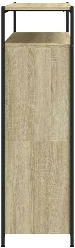 Batų spintelė su 4 atverčiamais stalčiais, ąžuolo, 100x34x112cm