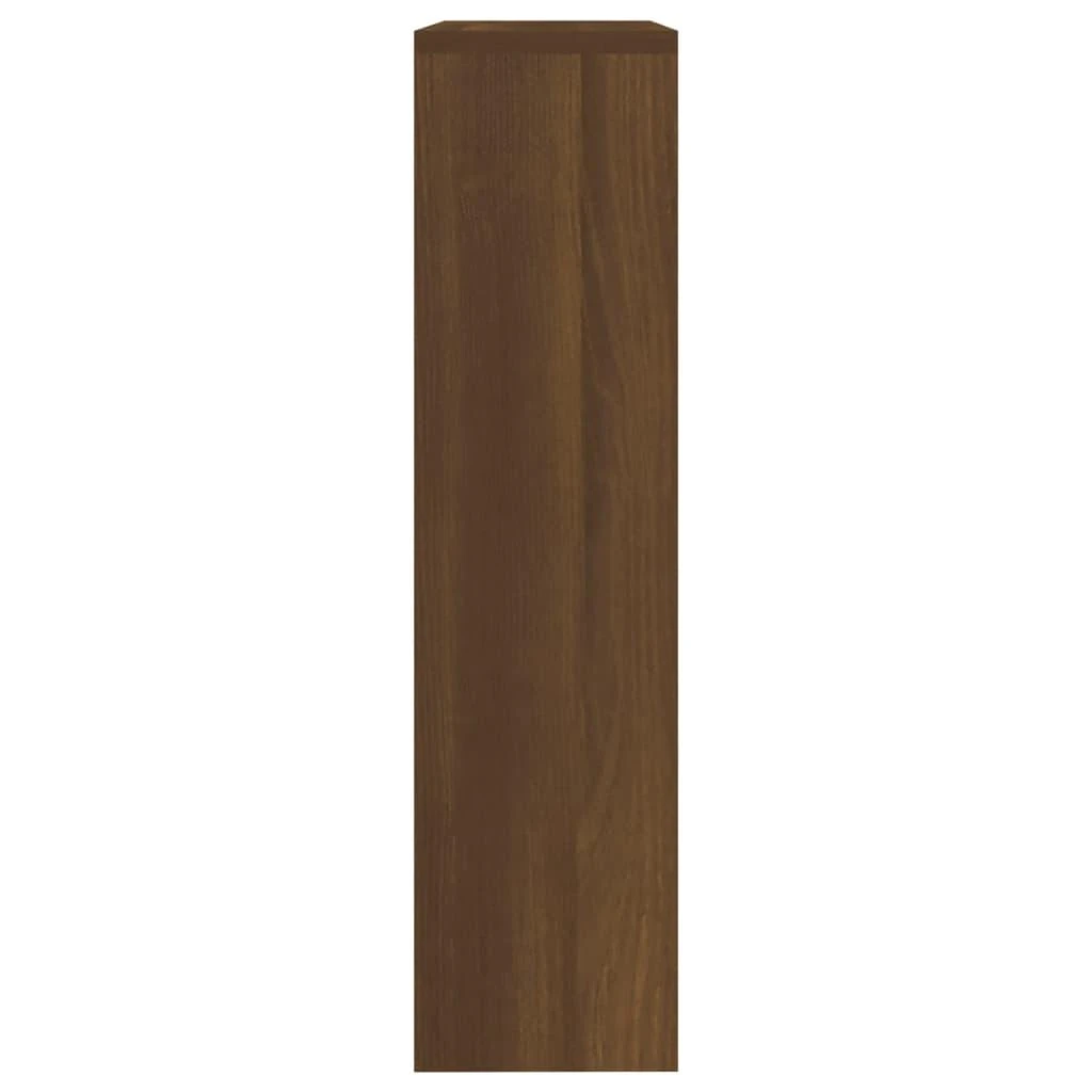 Batų spintelė su veidrodžiu, 2 aukštų, ruda ąžuolo, 63x17x67cm