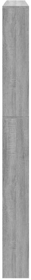 Batų spintelė su veidrodžiu, 5 aukštų, ąžuolo, 63x17x169,5cm