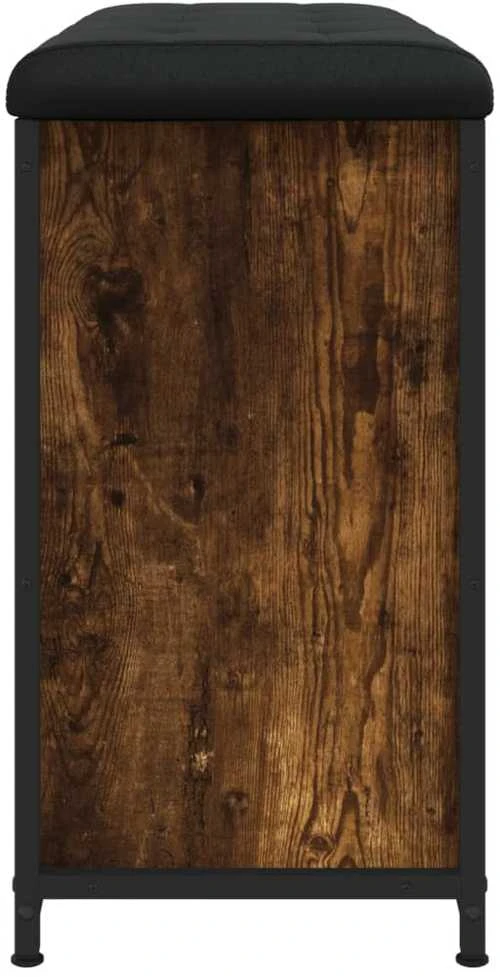 Batų suoliukas su atverčiamu stalčiumi, dūminis, 82x32x56cm