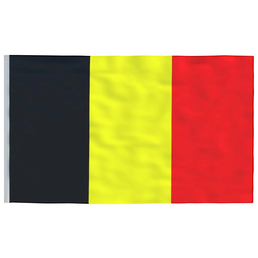 Belgijos vėliava su stiebu, aliuminis, 6,23m