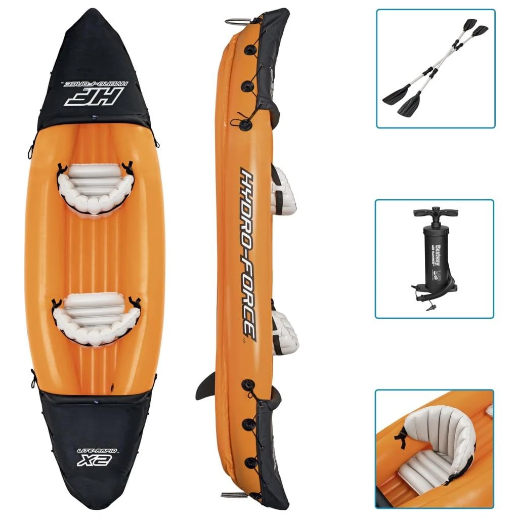 Bestway Hydro-Force Lite-Rapid x2 Pripučiamos baidarės rinkinys