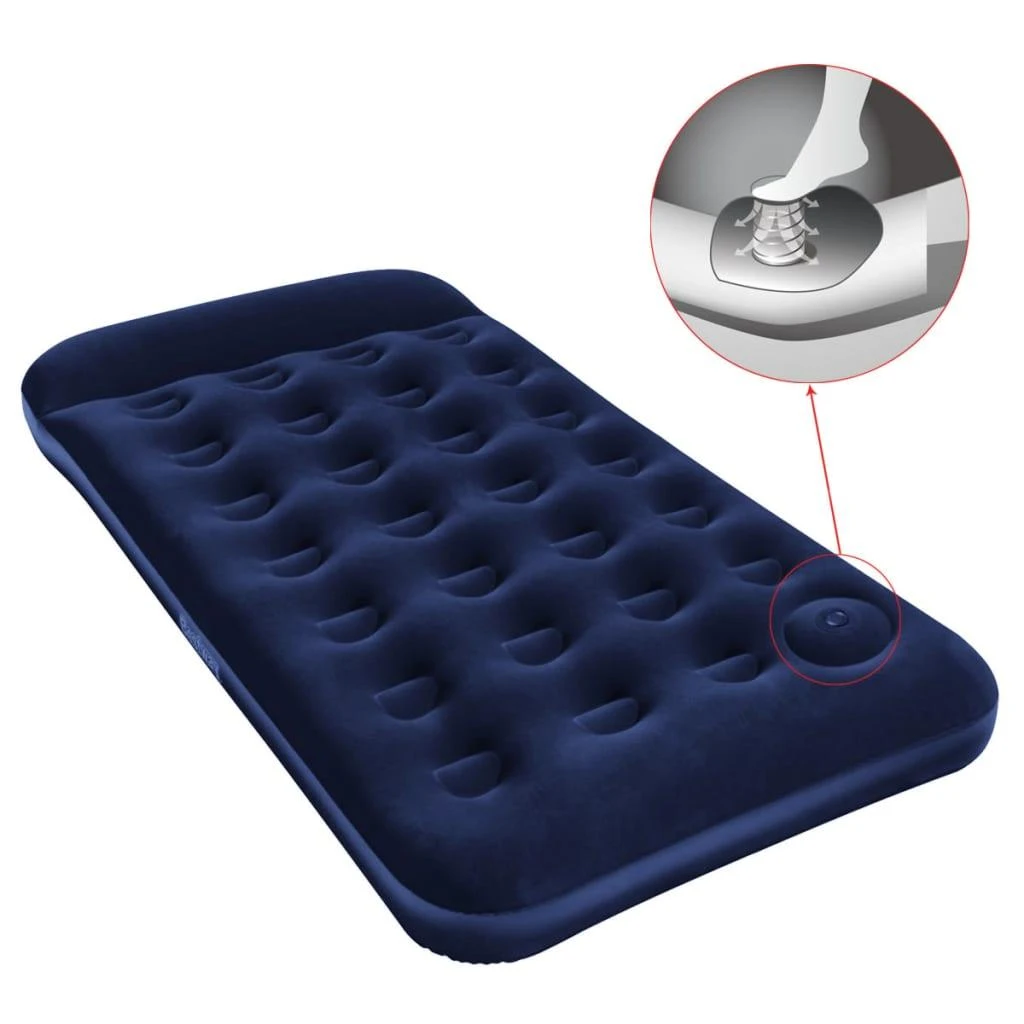 Bestway Pripučiamas vienvietis čiužinys su įmontuota kojine pompa ir pagalve 185x99x28cm 67224