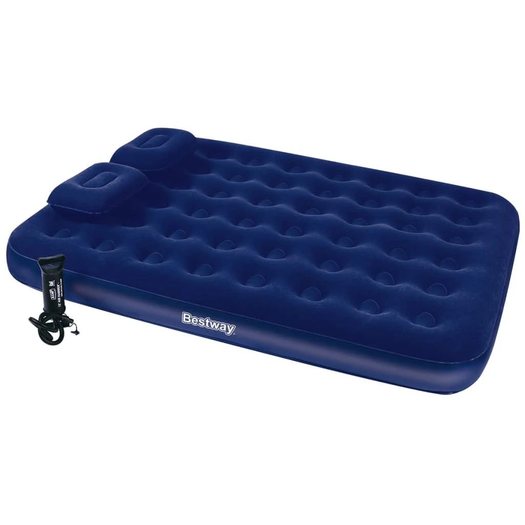 TOP KOMPLEKTAS! Bestway Pavillo dvigulis čiužinys su pompa ir 2 pagalvėlėmis 2.03m x 1.52m x 22cm