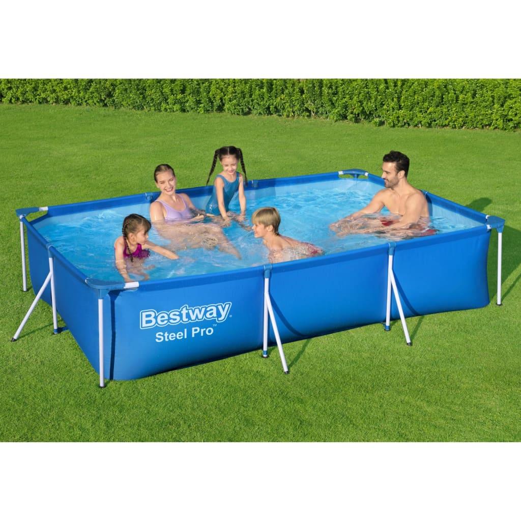 Bestway Steel Pro 56404 antžeminis baseinas Karkasinis baseinas Stačiakampis 3300 L Mėlyna