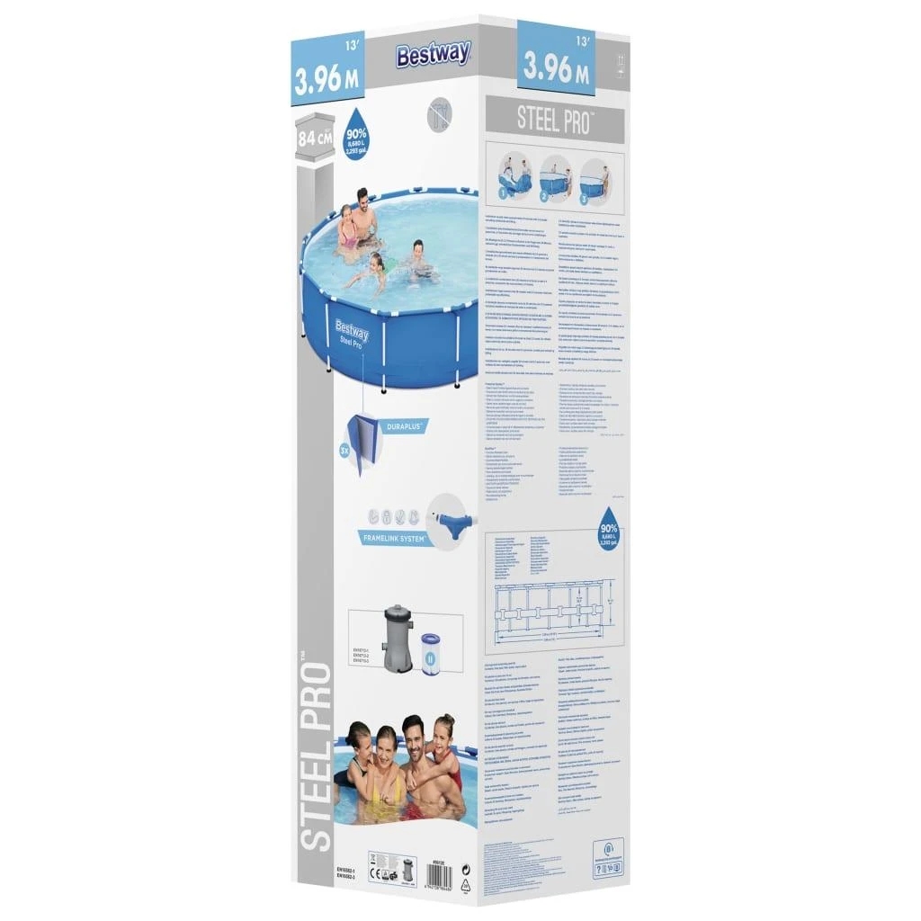 Bestway karkasinis baseinas 396cm Steel Pro (5612E)