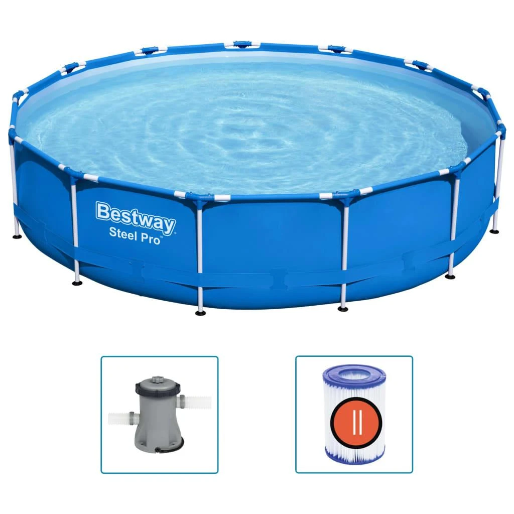 Bestway karkasinis baseinas 396cm Steel Pro (5612E)