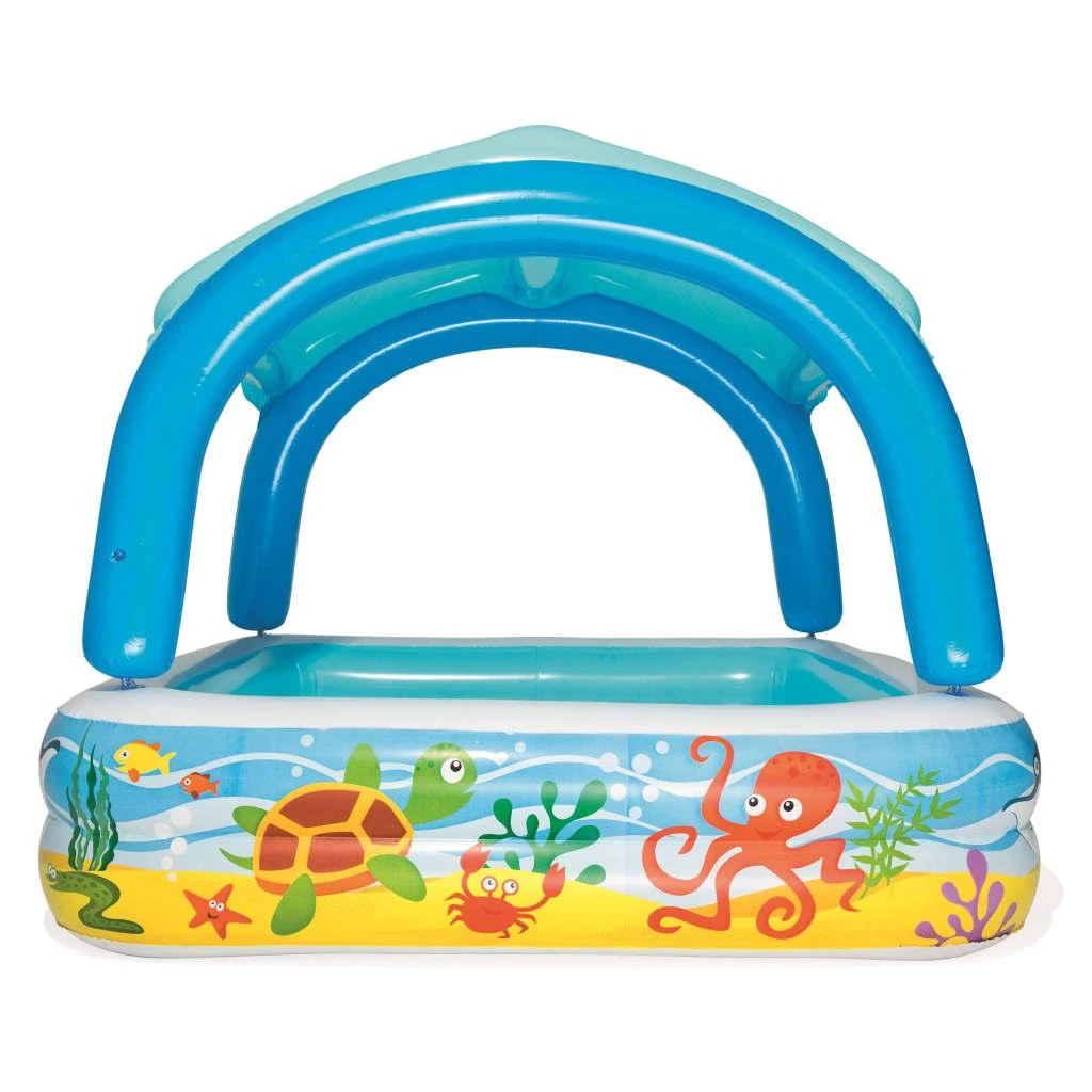 Bestway pripučiamas baseinas su stogeliu, 140x140x114 cm