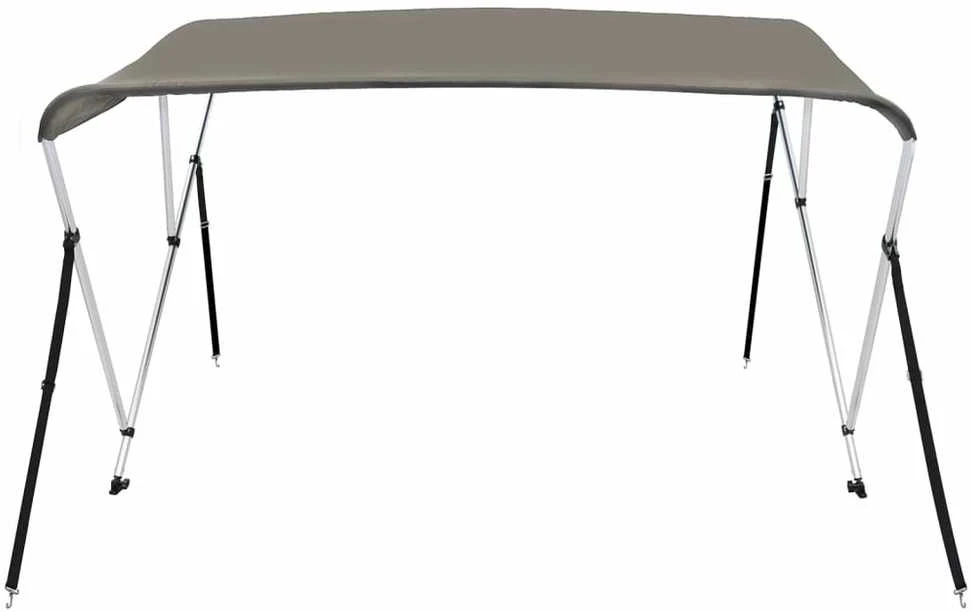Bimini viršaus stogelis, pilkas, 183x180x137cm, 3 lankų rėmas