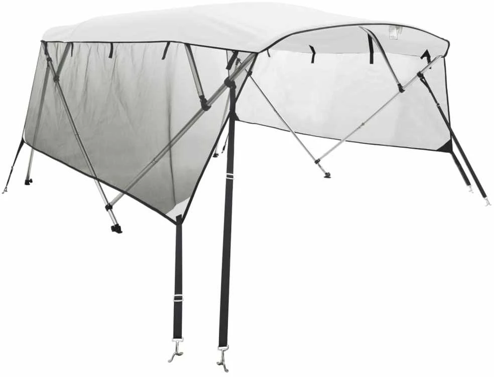 Bimini viršaus stogelis su sienomis, 183x(137-152)x137cm