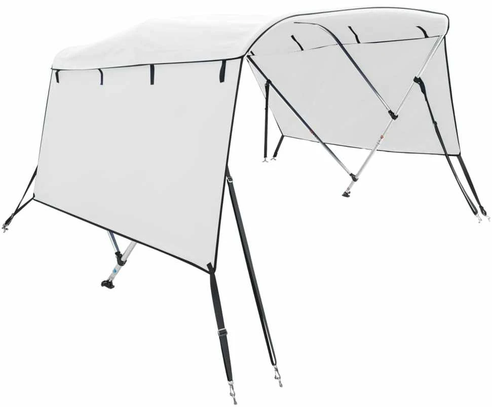 Bimini viršaus stogelis su sienomis, 243x(170-182)x137cm