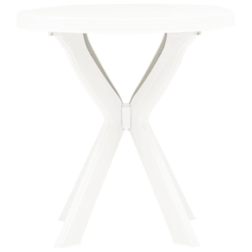 Bistro staliukas, baltos spalvos, plastikas, 70cm skersmens