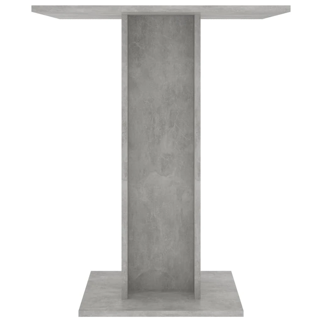 Bistro staliukas, betono pilkas, 60x60x75cm, apdirbta mediena