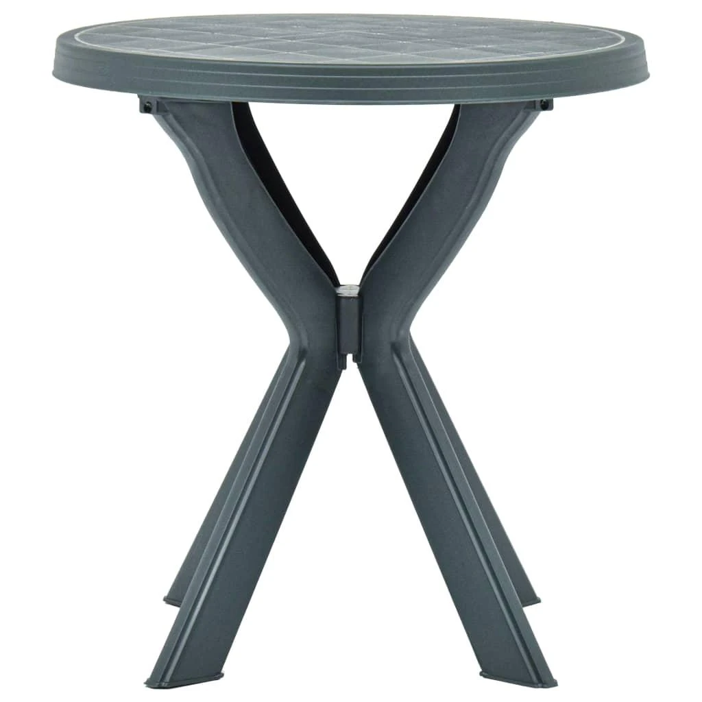Bistro staliukas, žalios spalvos, plastikas, 70cm skersmens