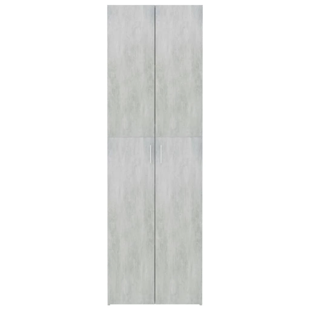 Biuro spintelė, betono pilka, 60x32x190cm, apdirbta mediena