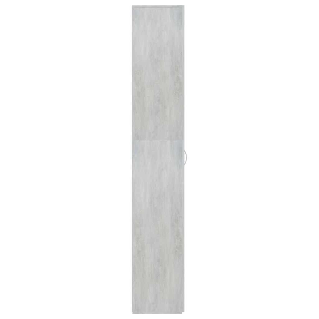 Biuro spintelė, betono pilka, 60x32x190cm, apdirbta mediena