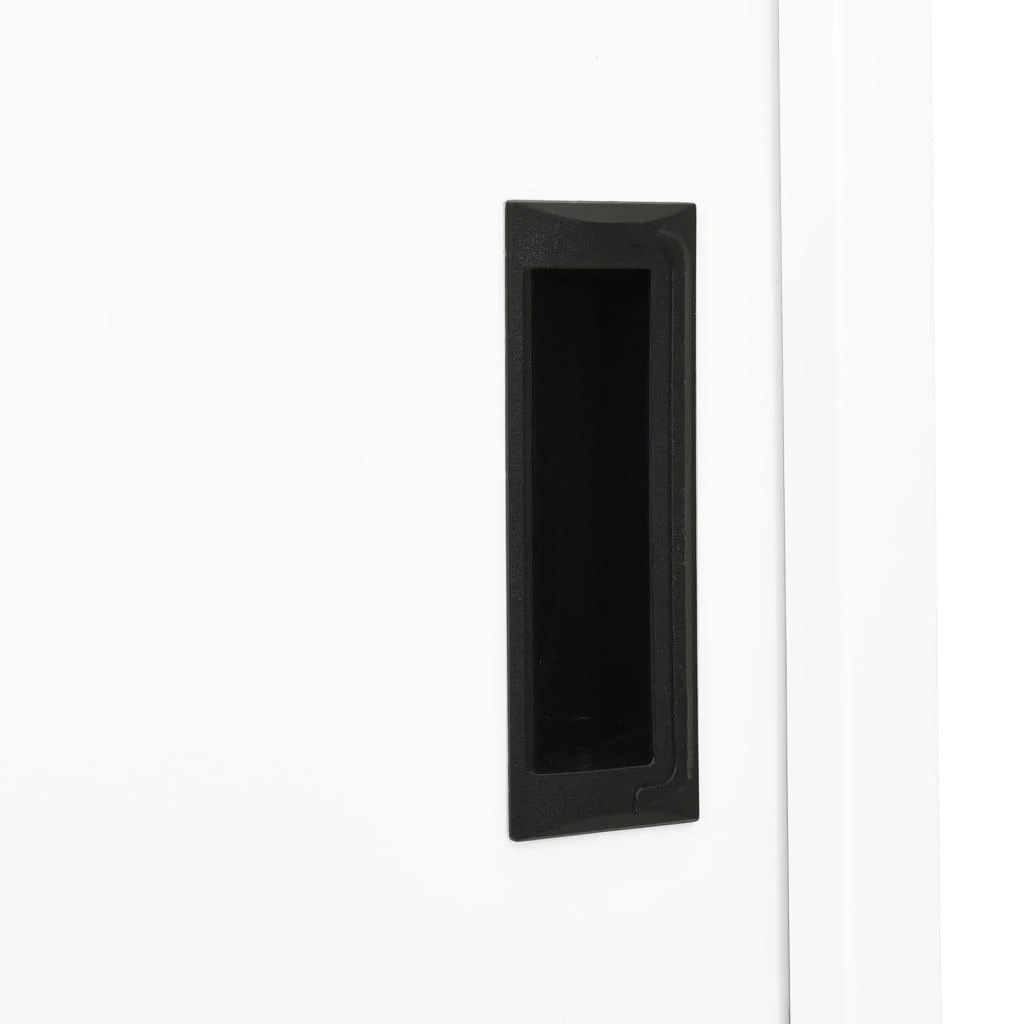 Biuro spintelė su stumdomom durim, balta, 90x40x180cm, plienas