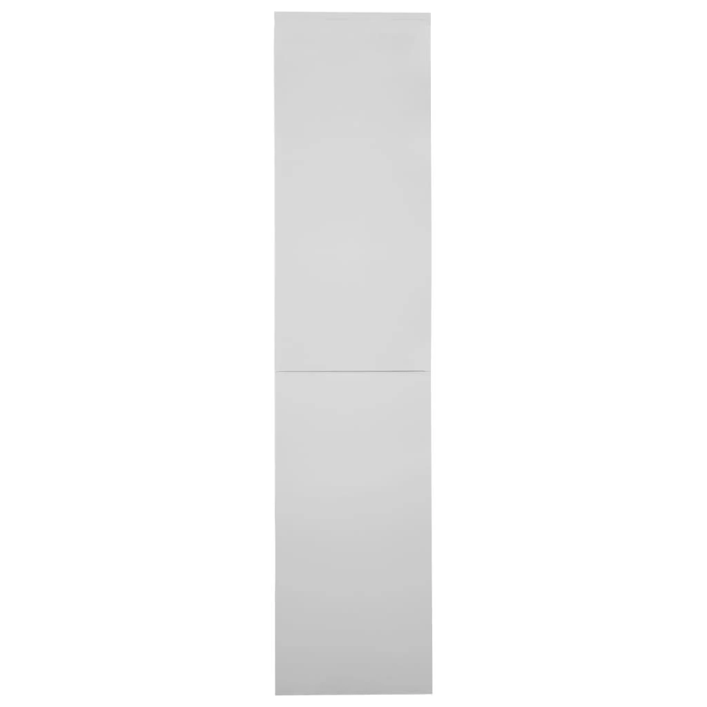 Biuro spintelė su stumdomom durim, pilka, 90x40x180cm, plienas