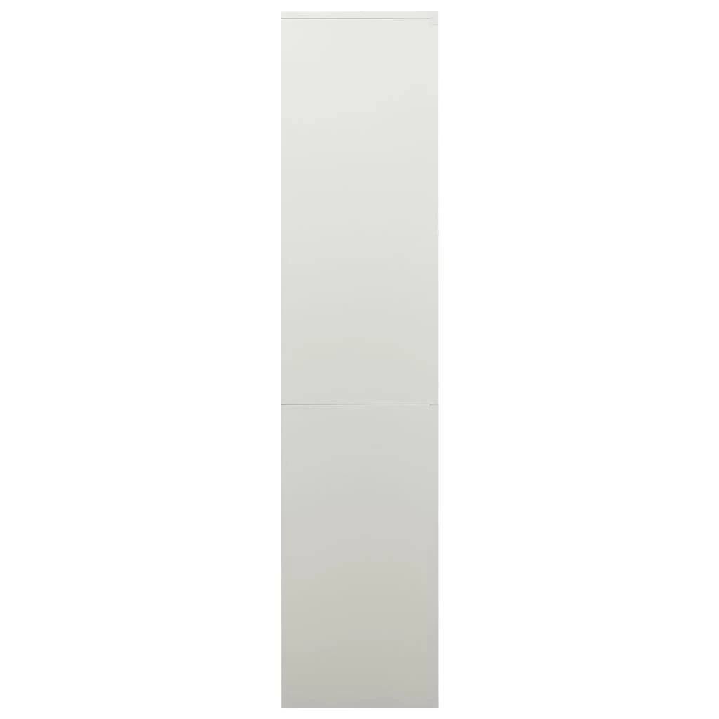 Biuro spintelė, šviesiai pilkos spalvos, 90x40x180cm, plienas