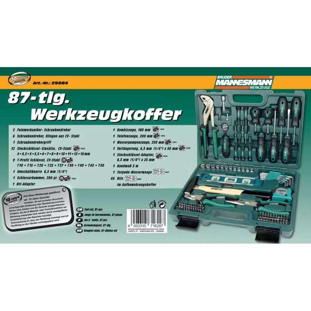 Güde Brüder Mannesmann Įrankių rinkinys, 86 dalių, 29084