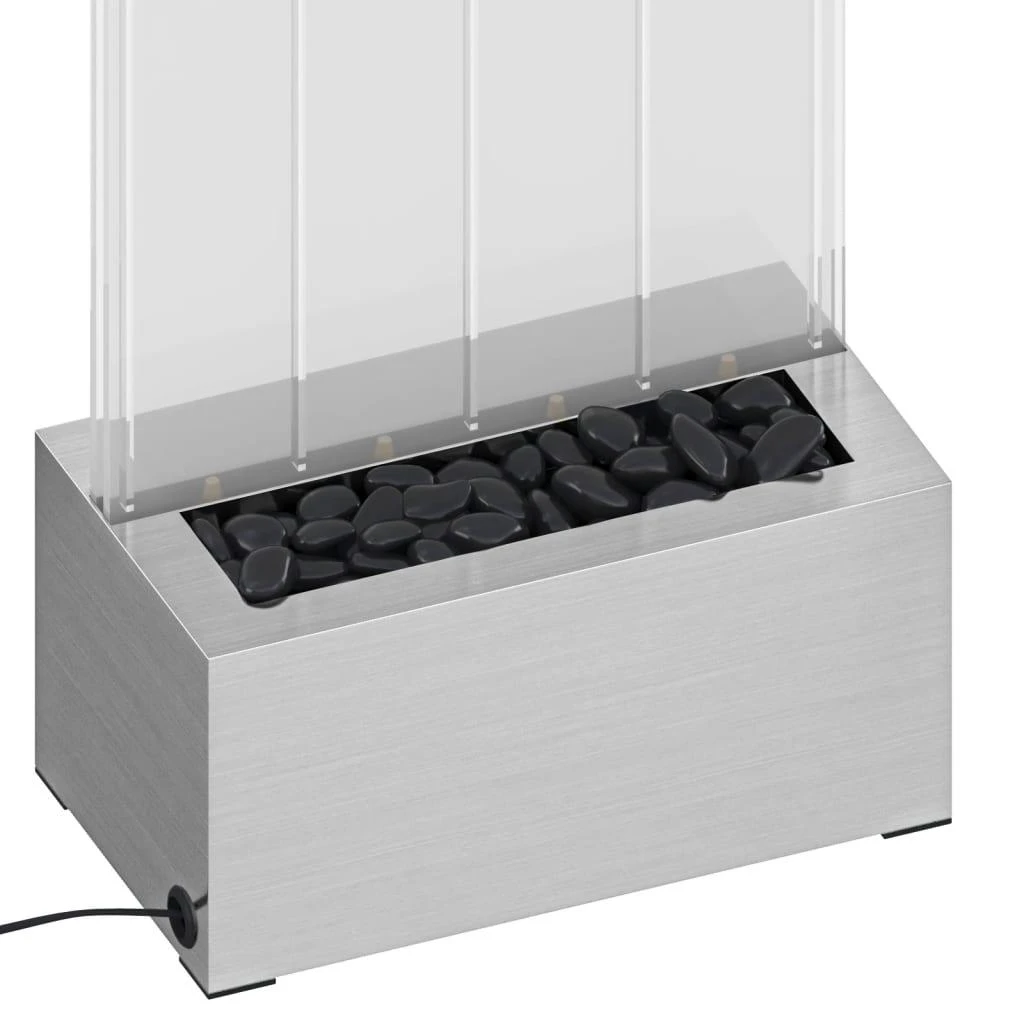 Burbulų kolona su įvairių spalvų LED, plienas ir akrilas, 110cm