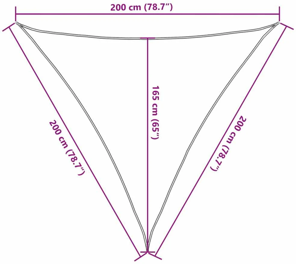 Burė nuo saulės, kreminė, 2x2x2m, 100% oksfordo poliesteris