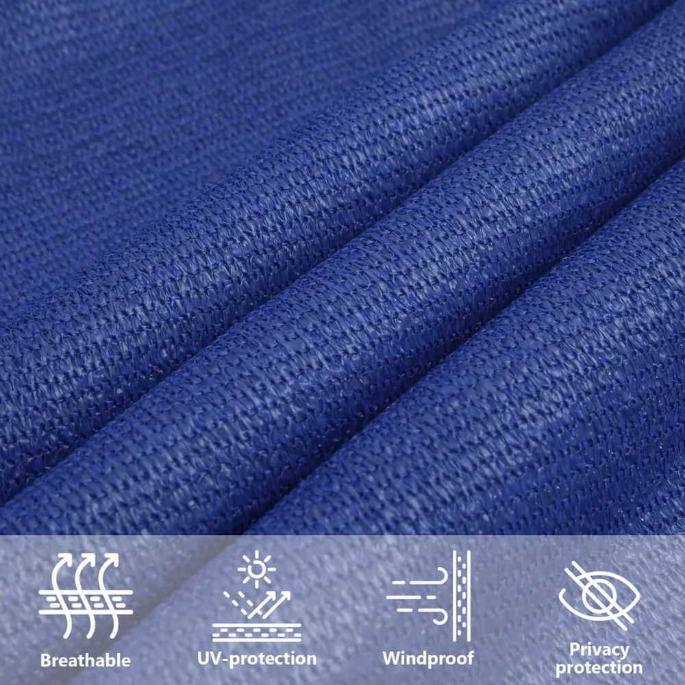 Burė nuo saulės, mėlynos spalvos, 5x6m, HDPE, 160g/m²