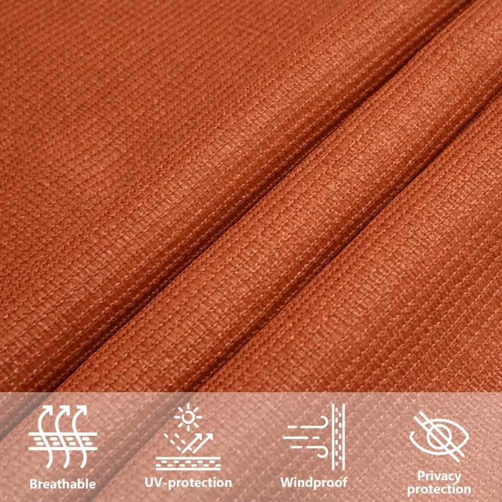 Burė nuo saulės, oranžinė, 4x4m, HDPE, 160g/m², kvadratinė