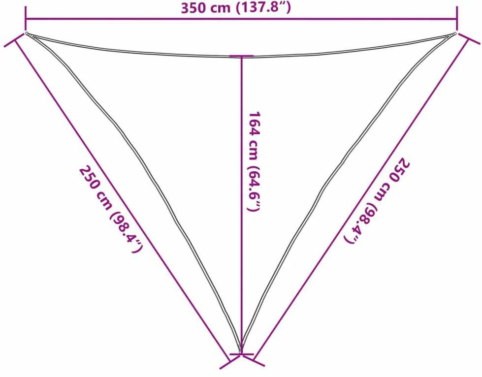 Burė nuo saulės, pilka, 2,5x2,5x3,5m, 100% oksfordo poliesteris