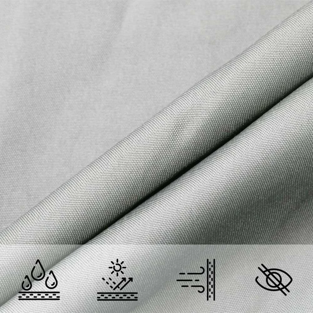 Burė nuo saulės, pilka, 3,5x2m, 100% oksfordo poliesteris