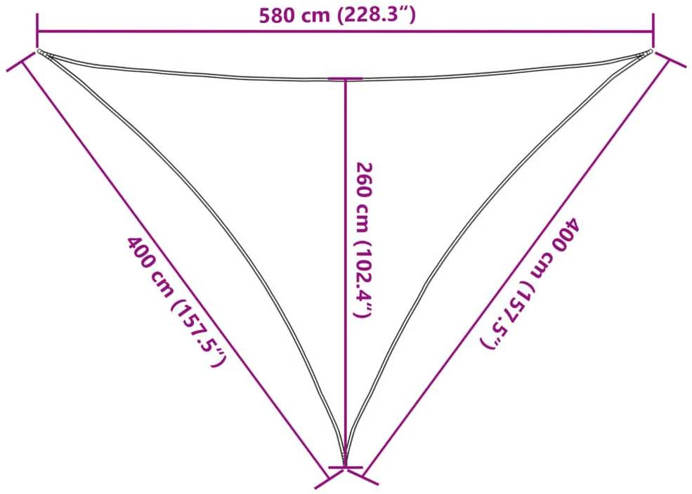 Burė nuo saulės, pilka, 4x4x5,8m, 100% oksfordo poliesteris