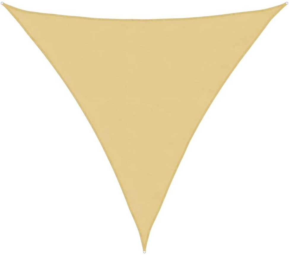 Burė nuo saulės, smėlio, 3,6x3,6x3,6m, 100% poliesteris