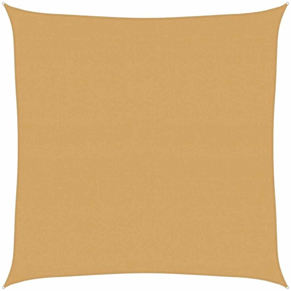 Burė nuo saulės, smėlio, 4x4m, HDPE, 160g/m², kvadratinė