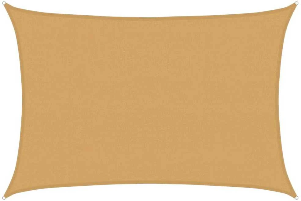 Burė nuo saulės, smėlio, 4x5m, HDPE, 160g/m², stačiakampė