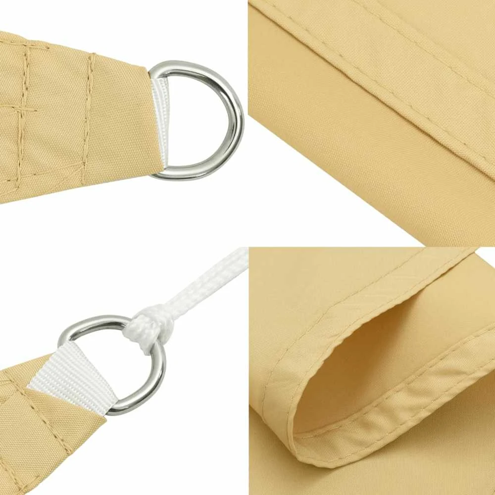 Burė nuo saulės, smėlio, 5x5x5m, 100% oksfordo poliesteris
