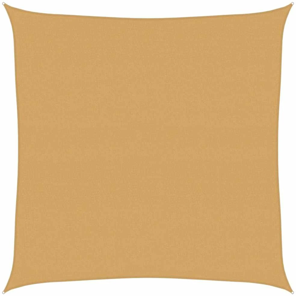Burė nuo saulės, smėlio, 6x6m, HDPE, 160g/m², kvadratinė