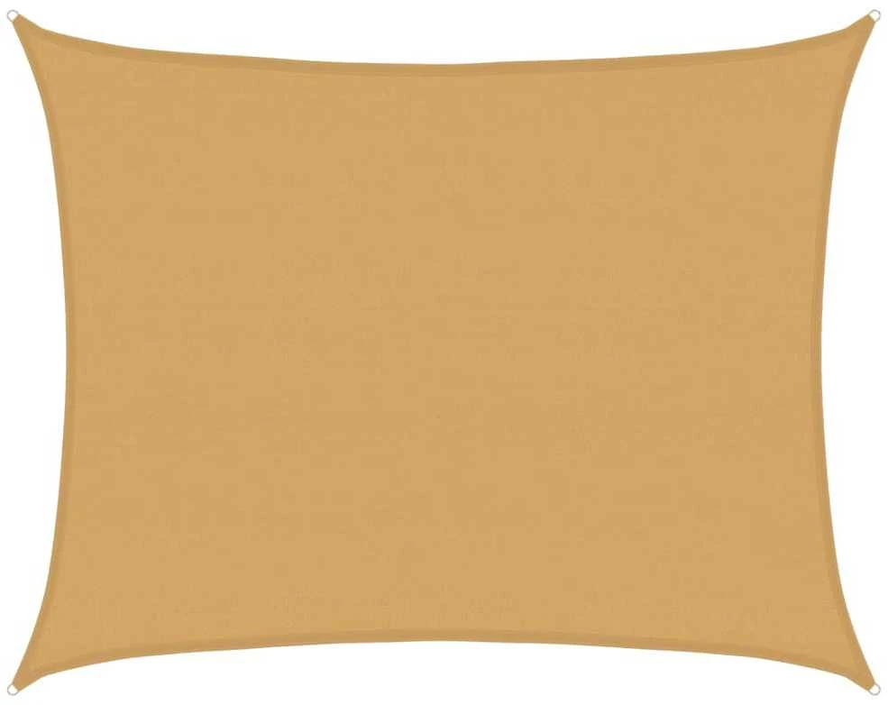Burė nuo saulės, smėlio, 6x7m, HDPE, 160g/m², stačiakampė
