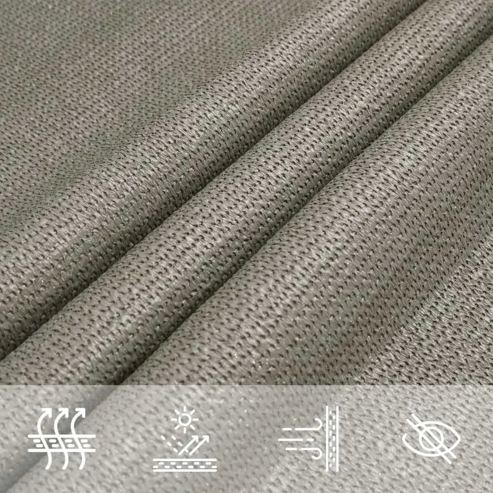 Burė nuo saulės, šviesiai siva, 2x4m, HDPE, 160g/m²