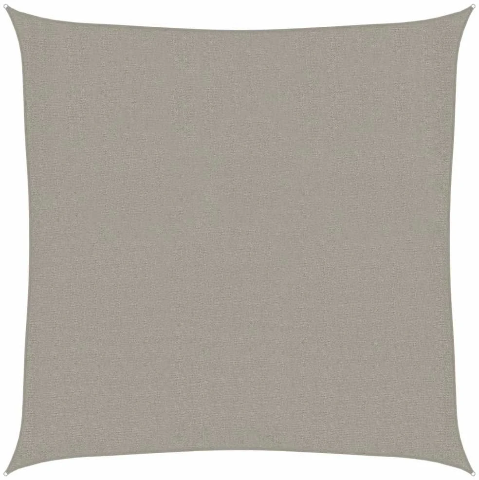 Burė nuo saulės, šviesiai siva, 3,6x3,6m, HDPE, 160g/m²