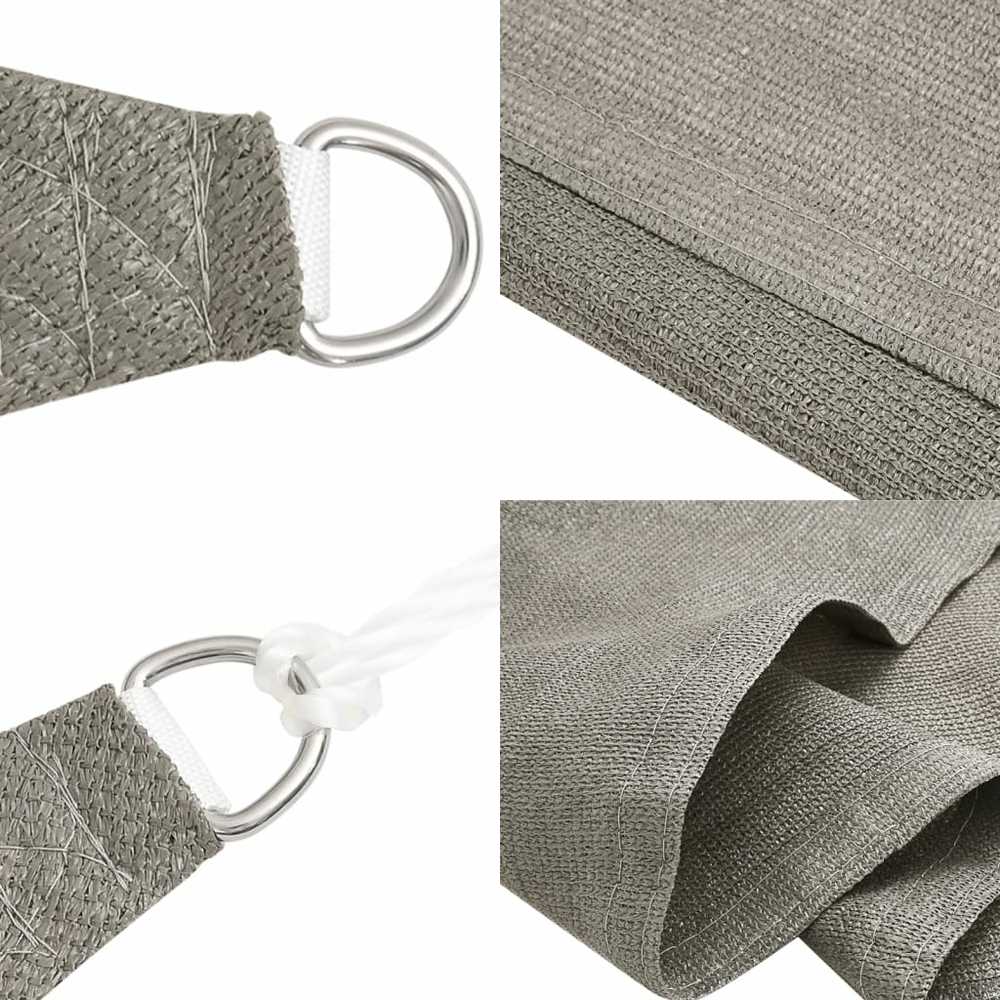 Burė nuo saulės, šviesiai siva, 3x4,5m, HDPE, 160g/m²