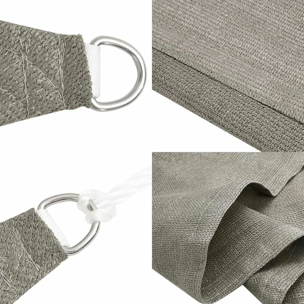 Burė nuo saulės, šviesiai siva, 3x5m, HDPE, 160g/m²