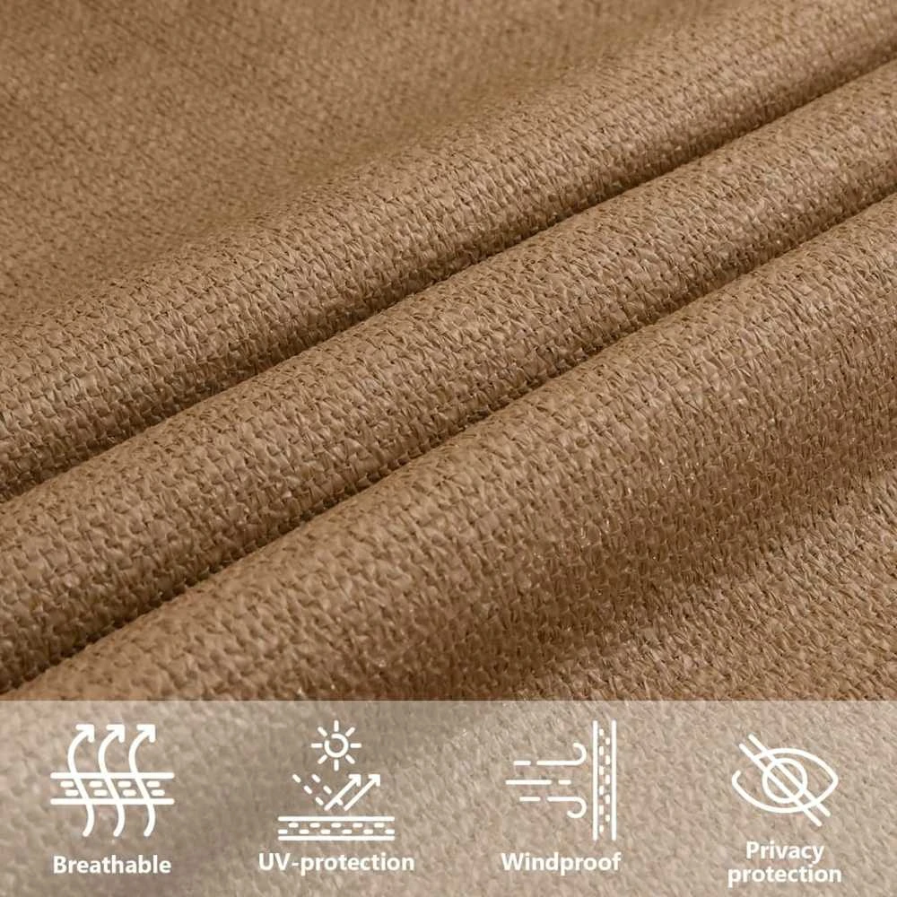 Burė nuo saulės, taupe spalvos, 3x6m, HDPE, 160g/m²