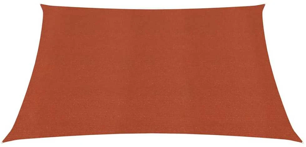 Burė nuo saulės, terakota spalvos, 4,5x4,5m, HDPE, 160g/m²0m
