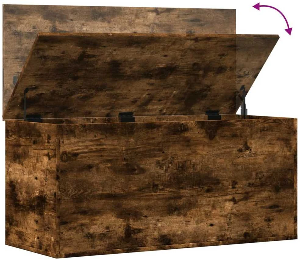 Daiktadėžė, dūminio ąžuolo, 100x42x46cm, apdirbta mediena