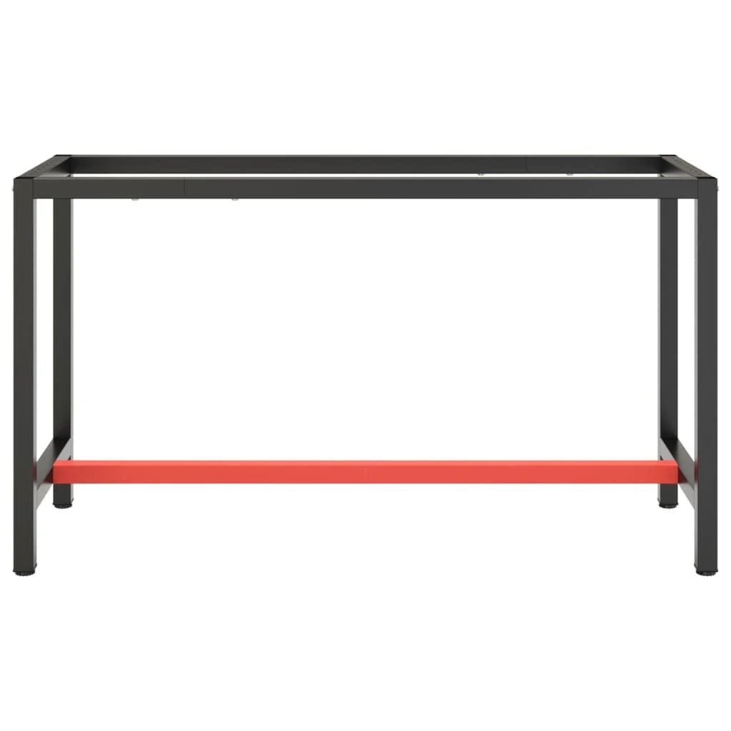 Darbastalio rėmas, juodas ir raudonas, 140x50x79cm, metalas