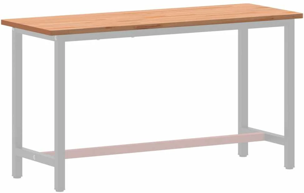 Darbastalio stalviršis, 150x55x2,5cm, bukmedžio masyvas