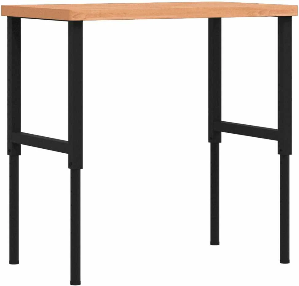 Darbastalis, 100x60x(73-99,5)cm, bukmedis, stačiakampis