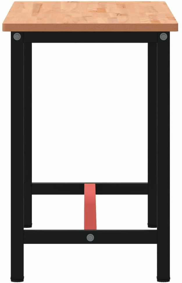 Darbastalis, 150x55x81,5cm, bukmedžio masyvas ir metalas