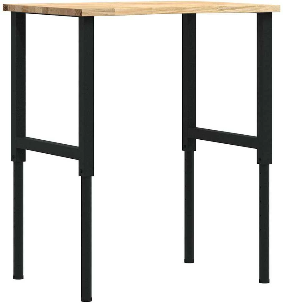Darbastalis, 80x60x(71,5-98)cm, ąžuolo masyvas